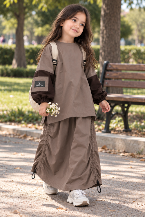 Ensemble Lina — Tunique & Jupe Oversize
