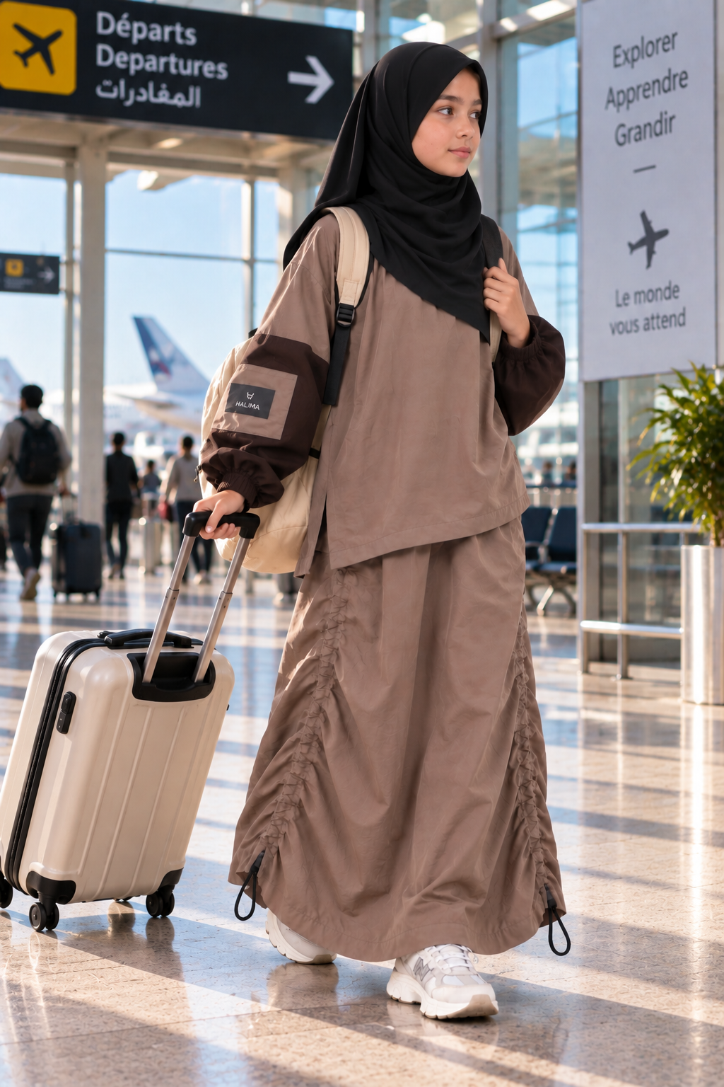 Ensemble Lina — Tunique & Jupe Oversize