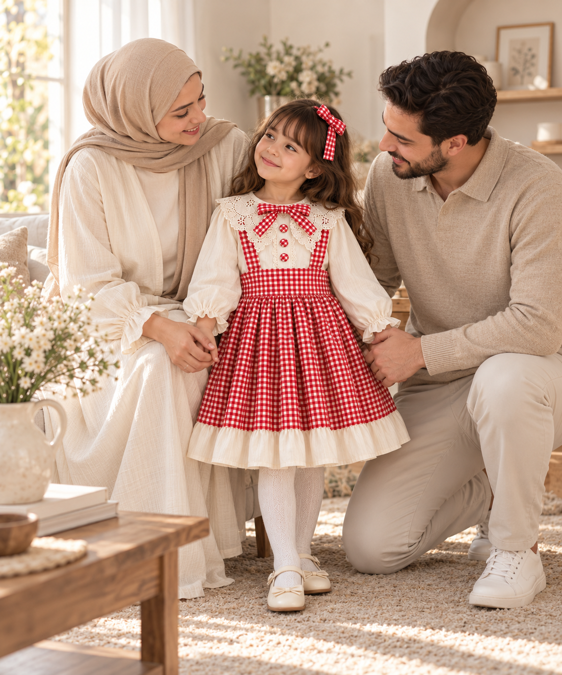 Ensemble Élia — Blouse & Robe Vichy