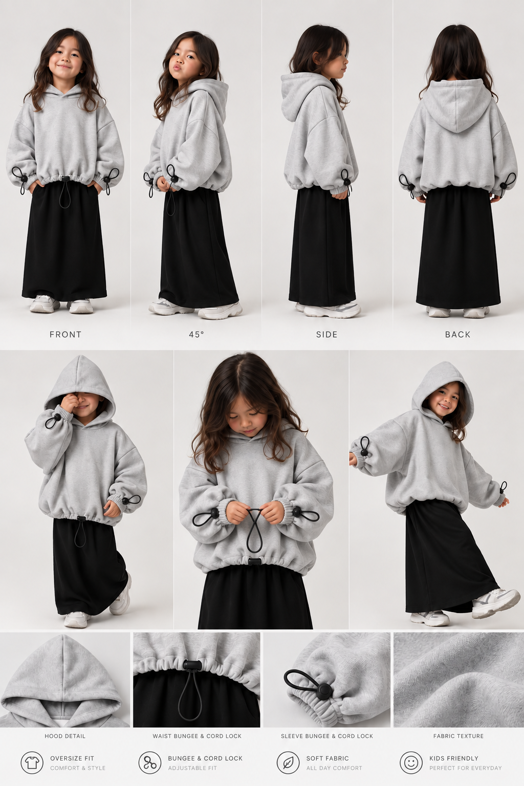 Ensemble Naya — Hoodie & Jupe Longue