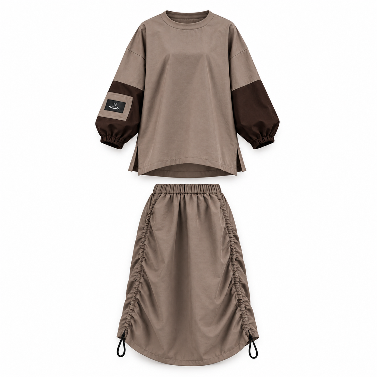 Ensemble Lina — Tunique & Jupe Oversize